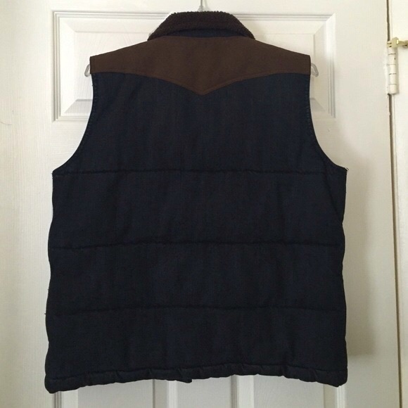 Ralph Lauren Puffer Dark Denim Vest L NWOT - Picture 4 of 5